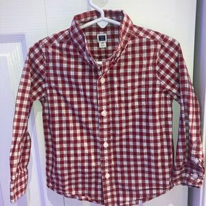 Plaid Red Button Down
